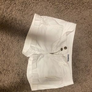 Express white shorts